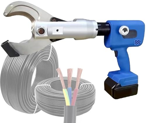 GmhXylophyte Cizalla De Cable HidráUlica EléCtrica, Herramienta Corte Cables HidráUlica Recargable, Rango De Corte De 30/65 Mm, para Cables De Cobre, Cable Blindado