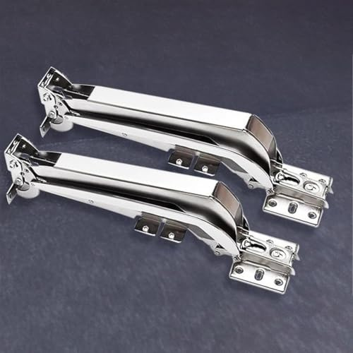 Whychstore Charnière de porte coulissante pour armoire pliante avec rail d'amortissement silencieux, en acier laminé à froid pour armoire de cuisine, vis de fixation 26,4 cm, argenté