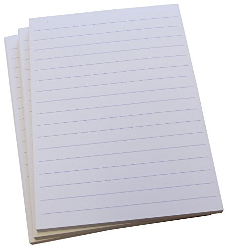 16x Notizblock - liniert in Blau - 50 Blatt - Staffelpreise verfügbar - DIN A6 Format (22299)