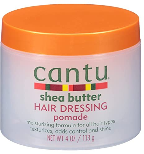 Cantu Shea Butter Hair Dressing Pomade 4 Ounce Jar (118ml) (2 Pack)