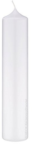 Kaminkerzen Weiß, Zylindrisch, Unparfümiert, 500 x 80 mm