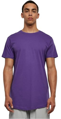 Urban Classics Herren Shaped Long Tee T-Shirt, Violett (ultraviolet), L
