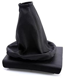 myshopx SA30 Schaltmanschette Schaltsack Sack Schwarz Faden Schwarz Echt Leder