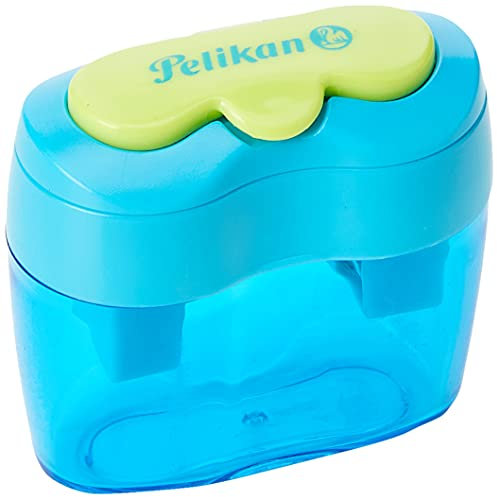 Pelikan 700702 Doppel-Anspitzer, Flower Blau, 1 Stück