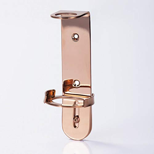 VINN DUNN Stainless Steel Wall Bracket Double for 300ml Amenity Bottles | Hand Wash Holder Bath and Shower, Body Wash, Hand Lotion Bottle (Warm Sunset Gold Single)