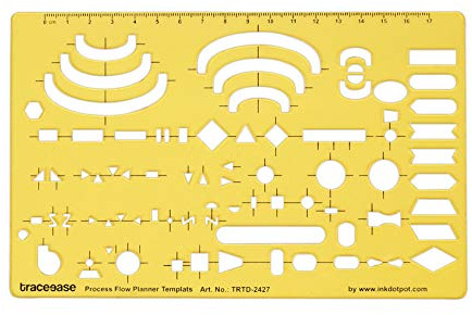 Traceease Elektrische Zeichnungs Ablauf Planer Template Zeichnung Schablone, Designing Template Meßlineal
