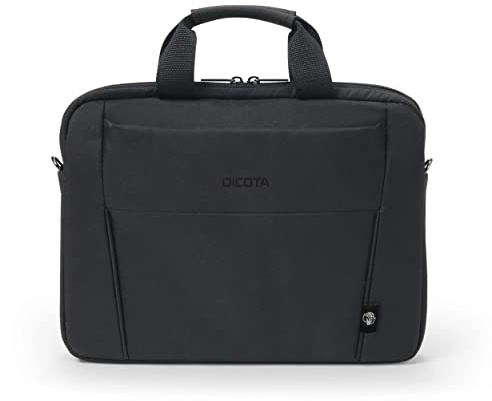 Dicota Eco Multi Base 13-14.1 – umweltfreundliche Notebooktasche mit Schutzpolsterung, schwarz
