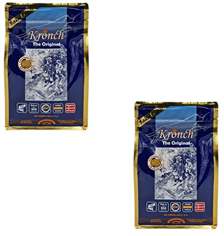 Lakse Kronch Original | Doppelpack | 2 x 600 g | Hundesnack mit frischem Lachs | Reich an wichtigen Omega-3 und -6 Fettsäuren | Getreidefrei und für Allergiker geeignet