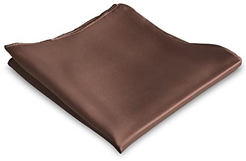 Mr.Van 100% Seide Einstecktuch für Herren, Elegant, Weiß, Weich, 35 * 35 cm, 16,5 Momme Seideneinstecktuch Einfarbig Uni