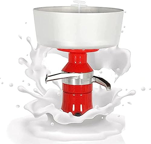HACSYP Separatore centrifugo for Latte, separatore centrifugo for Crema elettrica 80L/H, for Latte di Pecora, Latte di Capra, frullato/Burro