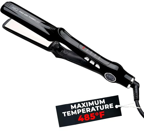 Plancha Cabello Profesional Mq Turbo Led 485f Efecto Espejo