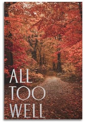 Krem All Too Well Poster, Wandkunst, Leinwand, Geschenk für Freund, Schlafzimmer, Wohnzimmer, Dekoration, modern, ästhetisch, 30 x 45 cm, ungerahmt