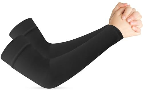 AEYURUID Manchette Gaming,Manchette Bras Homme,Manchette Bras Femme,Manchon,Manchon De Compression Bras,Manchon Bras,Manchette,Manchette Anti UV,Manchon,Arm Sleeve Gaming,Manchon Tatouage Volley,Noir