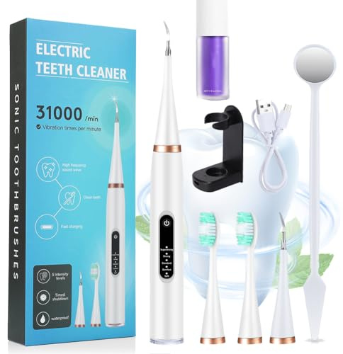 Lilorey Pro Oral Clean, Lilorey Pro - 2 In 1, Electric Toothbrush Teeth Cleaning Kit, Dental Tools To Remove Plaque and Tartar, Electric Toothbrush with Water Flosser (White-Upgraded)