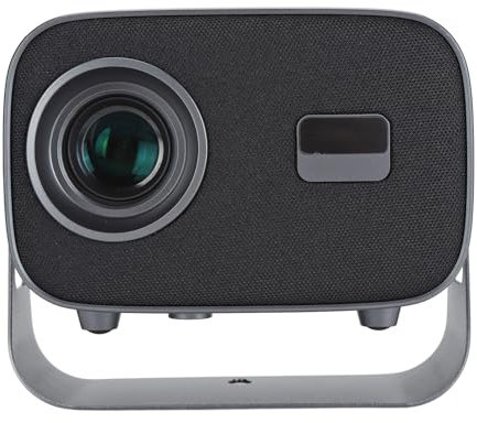 Projecteur 4K Generic, Mini Projecteur de Film à Courte Focale 500 ANSI avec Support Réglable à 360° pour Cinéma Maison (Prise UE)