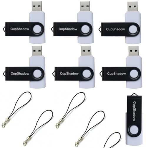 8GB USB Flash Drive 15 Pack Bulk USB Flash Drives USB2.0 Flash Drive Bulk 8GB Thumb Drive Bulk Pen Drive CupShadow USB 15 Pack (White)