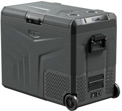 Yolco TCX60 Kompressor Kühlbox 50-60L - Dual Zone 12/24V & 100-240V | Auto Kühschrank mit Bluetooth - ideal für Camping Wohnmobil LKW und Boot