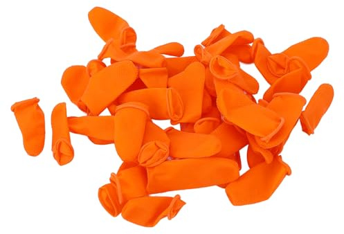 Guanti per Dita, 100 Pezzi Cuscini per Dita in Lattice Proteggi per Dita Cuscini per Dita Usa e Getta di Grandi Dimensioni Coperture per Dita Non Statiche Antiscivolo Coperture