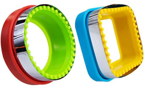wotoy Formine per biscotti sigillanti per sandwich, 10,2 cm, confezione da 2