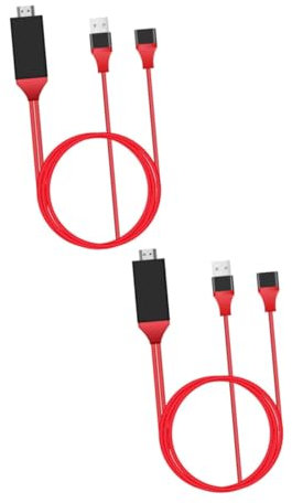KONTONTY 2pcs Micro Usb to Converter Usb to Adapter 1080p Video Adapter Supports Facetime Streaming