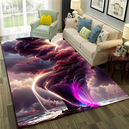 Kinderteppich Landschaft - Kurzflor Teppich Kinderzimmer Spielteppich Antiallergen Und Extra Weich - Babyzimmer Teppiche Für Junge Und Mädchen Babyteppich 160 X 200 cm / 62.99 X 78.74-6573718