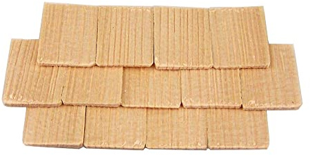200 St. Schindel aus Fichtenholz. Für Puppenstuben, Krippenbau 33x22 mm.