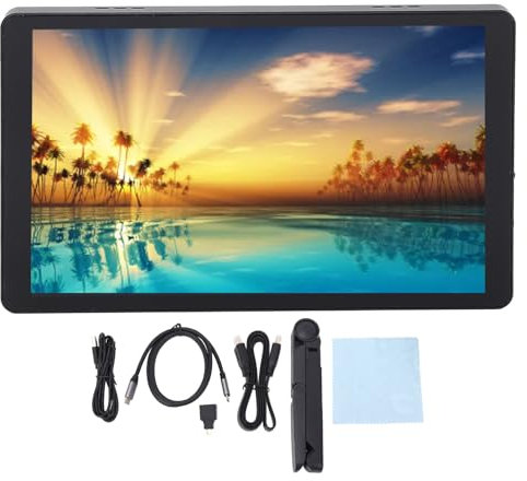 Monitor Portatile da 7 Pollici, Touchscreen Capacitivo IPS, Touchscreen in Vetro Temperato a 10 Punti, Risoluzione 1280x800, Supporta il Monitor di Viaggio di Tipo C per