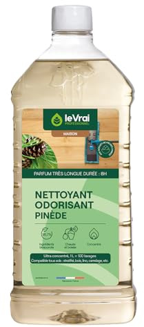 LE VRAI PROFESSIONNEL - Nettoyant Odorisant - Multi-Surfaces - Autolaveuse - Parfum Pinède - Fabrication Française - Flacon 1L