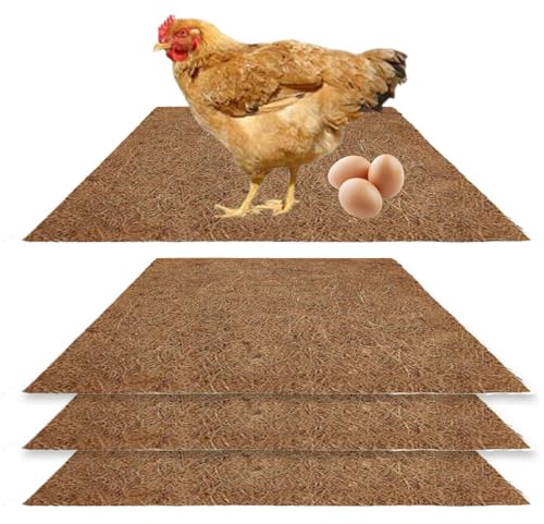 Tapis de Nidification pour Poulet – Tapis de literie pour Poulet – Tapis de Nidification réutilisable pour Poule – Fournitures d'habitat de volaille pour l'hiver pour en Hiver, Ferme