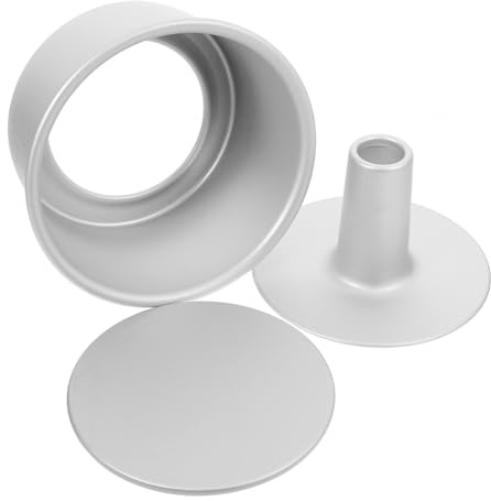 Luxshiny Molde Para Pastel Redondo Hueco De 7 Pulgadas De Aleación De Aluminio Fondo Desmontable Antiadherente Para Repostería, Juego De 3 Piezas, Adecuado Para Hornear Pasteles y Mousse