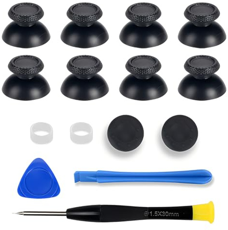 XPEX 15 pièces Kit de Réparation Joystick Analogique de Remplacement pour Manette,kit réparation joystick analogique pour ps5,pieces detachees manette ps5, Accessoires pour Outils de Tournevis de