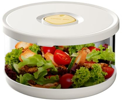 Generisch - Ensaladera de almuerzo – recipiente hermético, seguro para almacenamiento de alimentos, almacenamiento de alimentos apto para microondas | Trabajo portátil, confiable, escuela, picnic, R