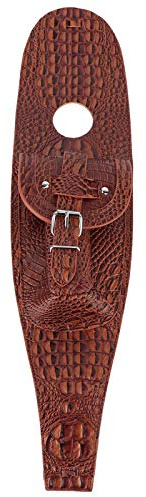 Keenso Poche pour panneau de réservoir de carburant, en cuir PU, pochette pour réservoir de carburant, 61 X 13,5 cm, avec pochette de rangement, coussin de couverture de réservoir pour motards