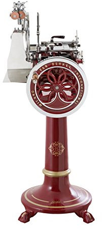 Berkel - Sockel für Volano Aufschnittmaschine L16Rot mit Golddekorationen - Neues Modell 2018