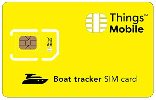 Daten-SIM-Karte für GPS Tracker für Boote - Things Mobile - mit weltweiter Netzabdeckung und Mehrfachanbieternetz GSM/2G/3G/4G. Ohne Fixkosten und ohne Verfallsdatum. 10 € Guthaben inklusive