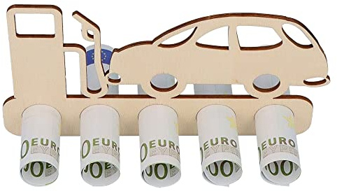 Spruchreif | Geldgeschenk zum Führerschein – Originelle Geschenkidee aus Holz für Tankgutscheine & neues Auto | Perfekt als Führerschein-Geschenk