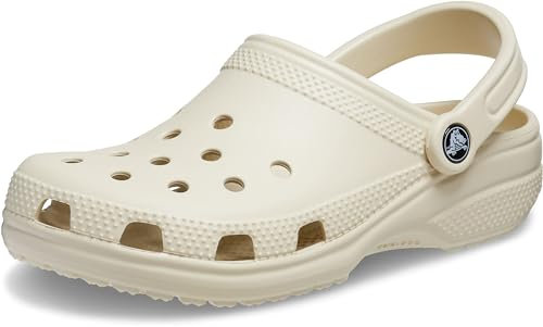 Crocs Unisex Classic Clogs, Bone, M5/W6 UK