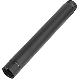 HarJue Duschkopf-Verlängerungsarm, Duschverlängerung, Wasserauslass - senkt vorhandene Duschrohrverlängerung für Badezimmer, aus massivem Metall, Edelstahl (15,2 cm, mattschwarz)