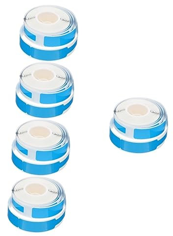 NUOBESTY 5rollos Etiquetas Térmicas Autoadhesivas Para Cables Papel Térmico y Resistente Al Identificación De Cables Electricidad Prácticas y Livianas Para Uso Oficinas y Comunicaciones