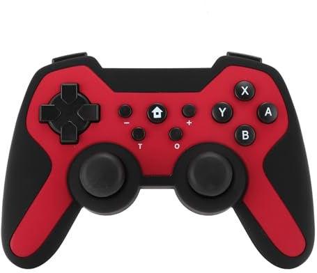 Annadue Wireless Gaming Controller, Bluetooth Gaming Controller for PC 7/8/10/11 Game Controller, for for Dual Vibrating Joystick Gamepad for Computer (Red)