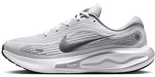 Nike Men's Journey Run Road Running Shoes, White/Metallic Silver-Black-Ashen Slate, 11