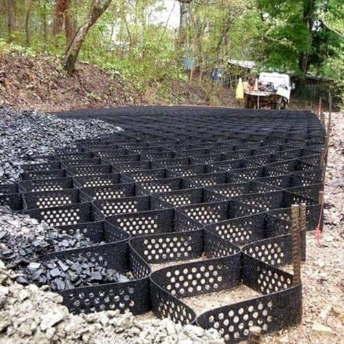 Maille De Sol De 2 Pouces, Grilles D'AlléE pour Zones Stationnement, Grille De Gravier, Stabilisateur Gravier GéOgrille Haute RéSistance pour Parkings, Sentiers, Jardins(5x8m(16.5x26ft))