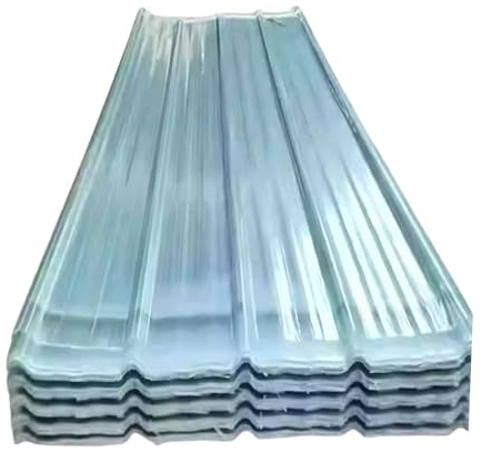 Panel para Tejado Transparente de 2mm,Paneles de Tejado de Revestimiento de Techo de Invernadero de Cochera,Placa de Iluminación Natural de FRP Aislamiento Térmico (0.9x1.4m/35x55in,5 pcs)