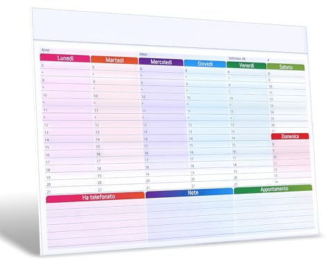 Planning Settimanale da Tavolo 2026 - Planner Settimanale 2026 da Tavolo A4 Senza Date, con 52 Fogli Sottomano Organizer Scrivania in ufficio Ogni Dettaglio insieme con Agenda Calendario e Penna.