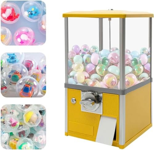 LYJYUJIE Distributeur Automatique de Capsules, Distributeur de Bonbons à la Gomme à pièces, Distributeur Automatique de Capsules pour Les magasins de détail, pour Les magasins de Jeux ~/