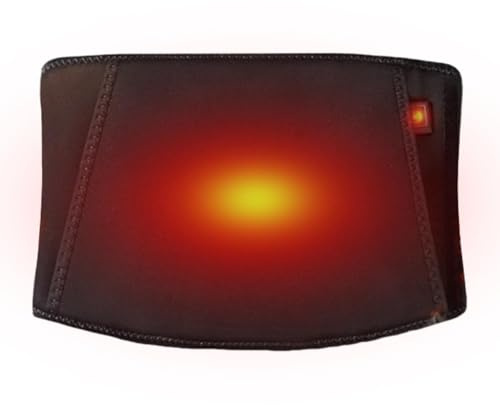 Cinturón con almohadilla térmica para la cintura,Almohadilla térmica para la cintura - Cinturón con calefacción USB y bolsillo para las manos,3 configuraciones de calor, calentador de cintura portátil