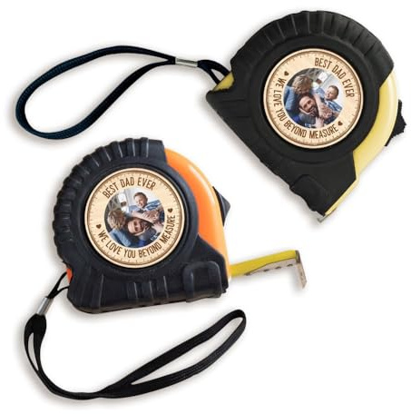 Mètre ruban personnalisé pour papa, première fête des pères, cadeau de la part de son fils, papa fille, mètre ruban (1 pièce, 7,5 m)