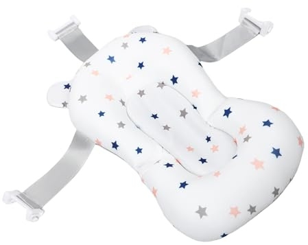 Healeved rutschfeste Babybadewannenmatte für Badewanne, Abnehmbar | Netzgewebe mit Baumwoll Elasthan und Partikeln, Verstellbar, Vielseitig Passend für Säuglinge