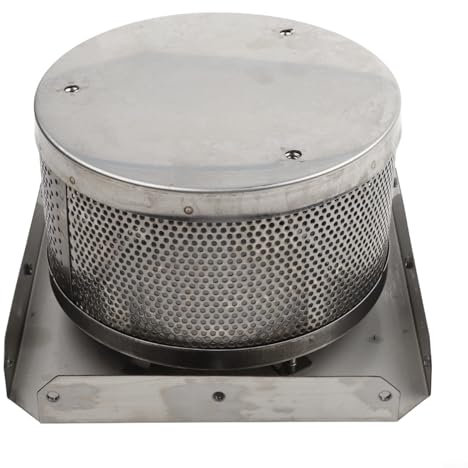 FACULX 4-seitiger Pyramiden-Heizstrahler aus Edelstahl, Ersatz-Strahler und Sockel für die meisten Pyramiden-Terrassenheizungen, Doppelabdeckungs-Heizgitter (10 cm)