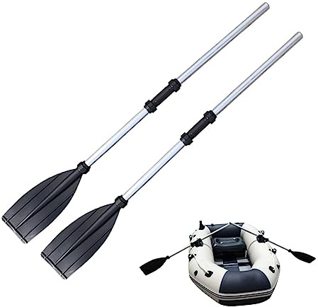 Pesoncarl Kayak Paddle 2pcs 126 cm in Alluminio in Alluminio Staccabile delegabile Paddle Portatile Paddle Addensato Kayak Leggero Paddles 2 Pacchetto per Barca Gonfiabile Remo, pagaie